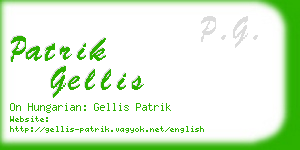 patrik gellis business card